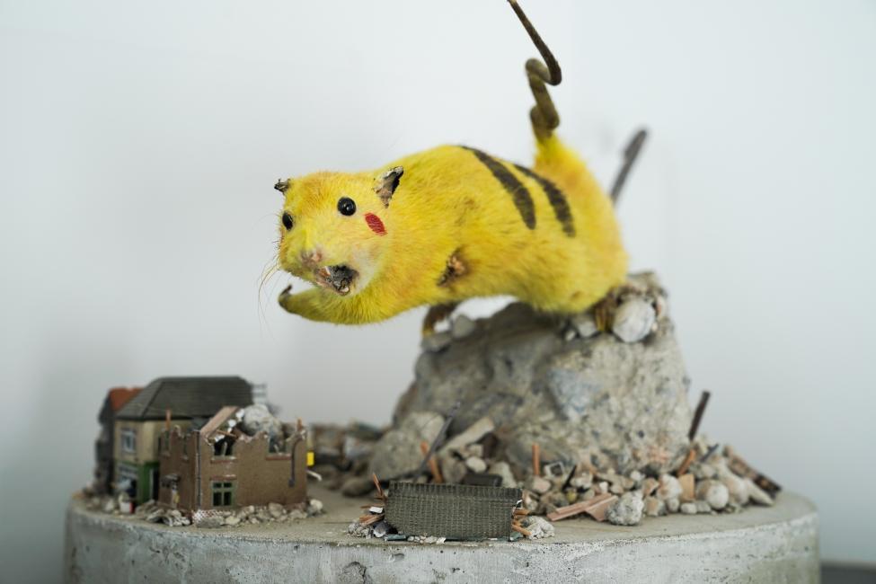 Chim Pom, Super Rat - Scrap and Build, 2017, 6th Athens Biennale 2018 ANTI, photo by Nysos Vasilopoulos